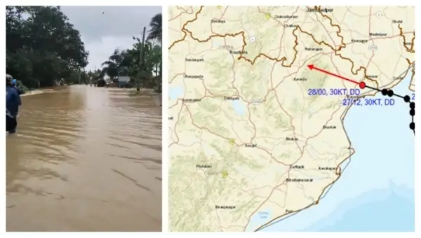 Deep Depression Approaches Odisha, Baleshwar Sees Over 246 mm of Rain