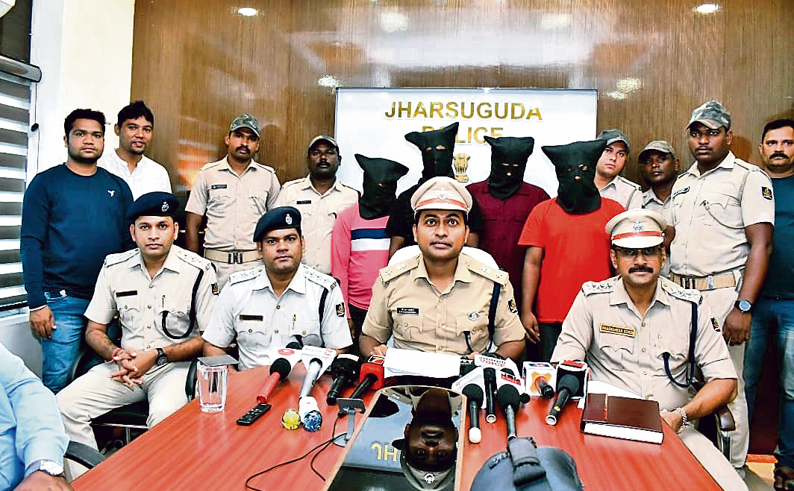 Four Arrested in Jharsuguda for Plotting Fake Robbery to Steal Customer Funds