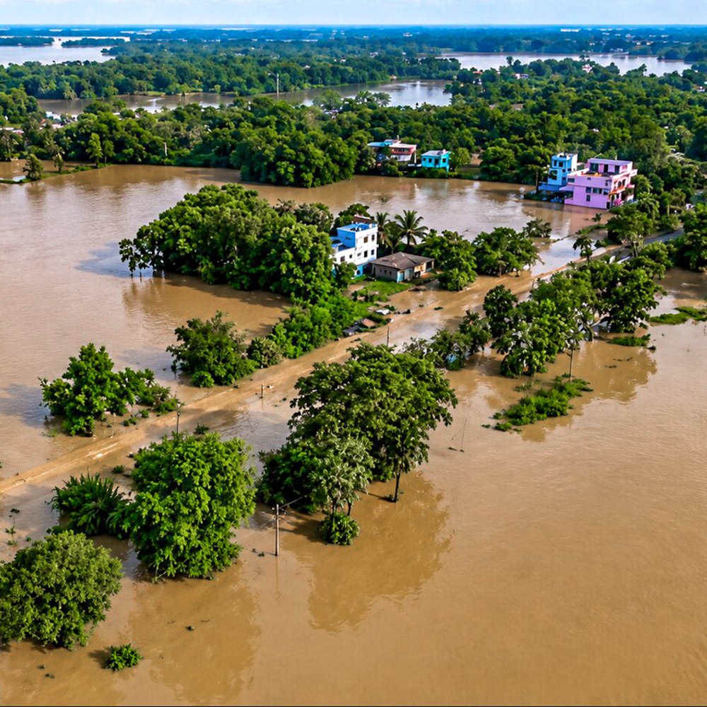 Intense Rainfall Hits Odisha; Orange Alert Issued for Six Districts