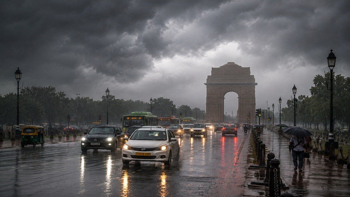 Delhi-NCR Experiences Rain Surplus Amid Heavy Rainfall Warning for Central and Eastern India